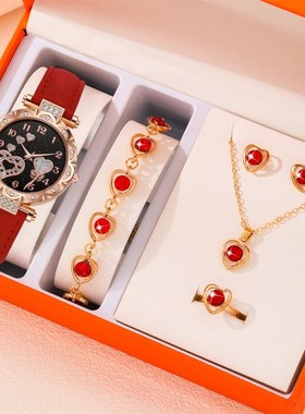 元旦节礼物送女生不掉色爱心项链礼盒装送妈妈生日轻奢首饰一整套