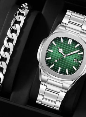 欧美潮流简约项链男士朋克嘻哈挂脖毛衣链帅气时尚潮男十字架吊坠