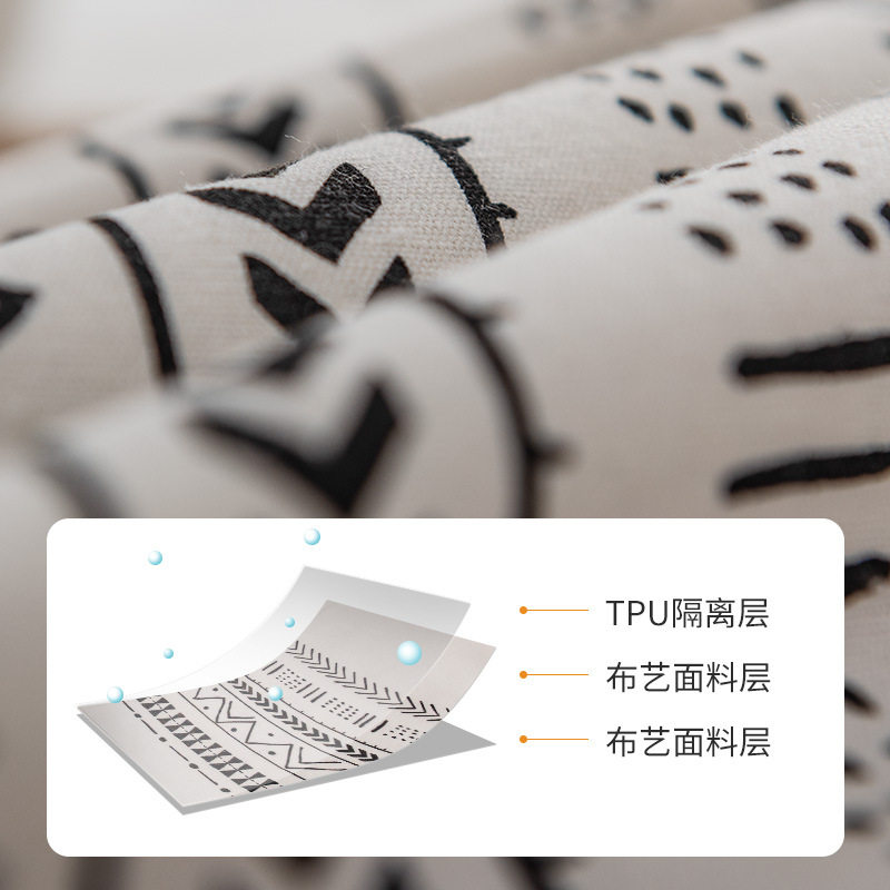 波西米亚桌布棉麻餐桌布艺防水防油免洗民族风印几何长方形,淘宝优惠券,粉丝福利购,淘宝优惠卷