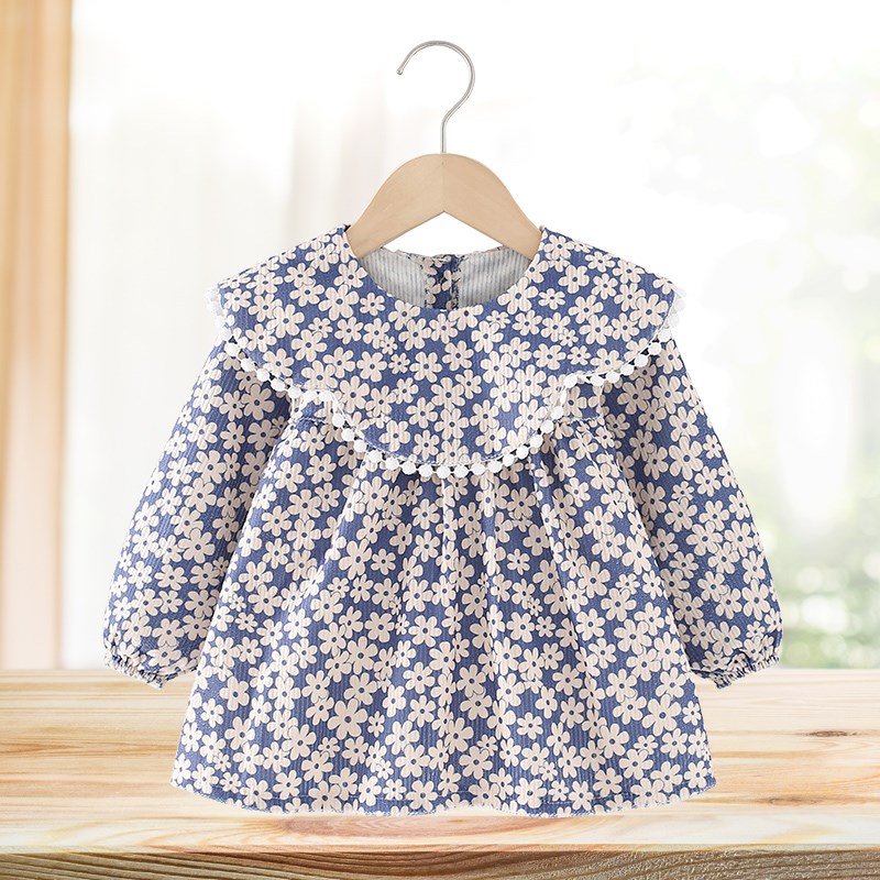 Children's smock, baby's eating bib, waterproof and anti-dirty, kindergarten rice pocket, child's reverse wearing protective clothing, girl's smock