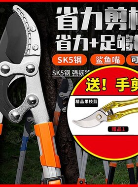 德国进口【送手剪】剪树枝专用剪刀修剪粗枝大剪刀果树修枝大力剪