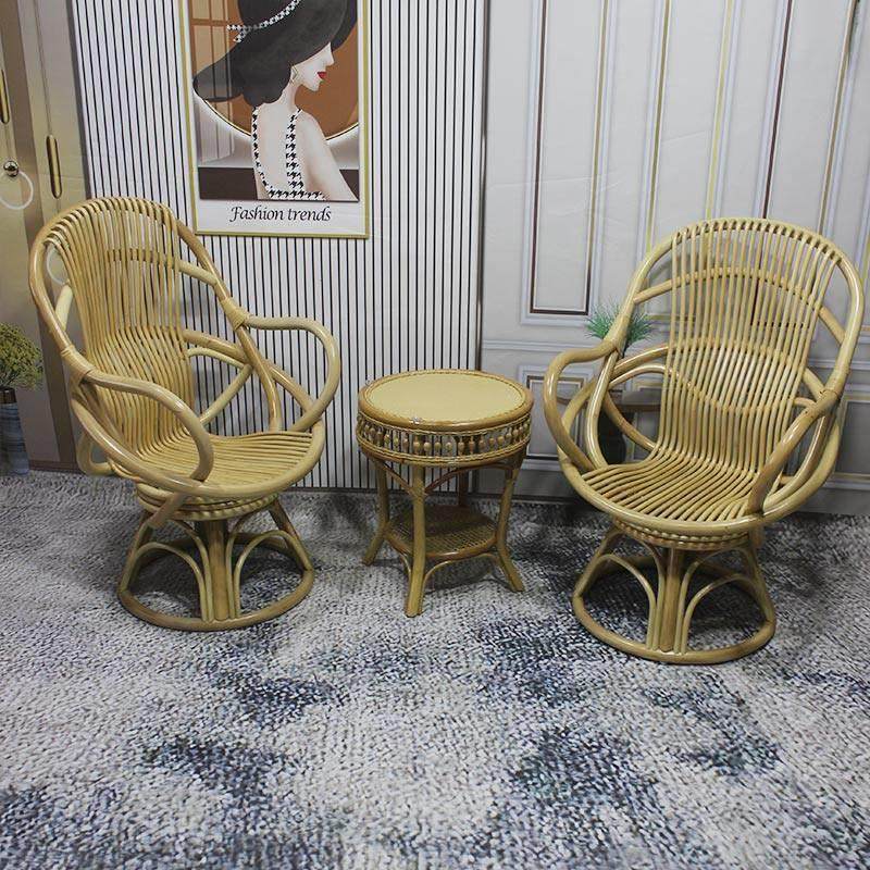 印尼藤编休闲椅家用庭院阳台椅老人靠背椅真藤电脑椅办公椅旋转椅,淘宝优惠券,粉丝福利购,淘宝优惠卷