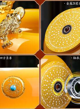 Z146聚宝盆摆件财聚财罗盘琉璃物钱罐乔存迁礼开业礼家招居办公室