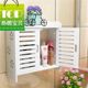 Home wall living room bathroom storage wall cabinet Japanese style wall cabinet Chinese style cabinet storage rack toilet simple 0