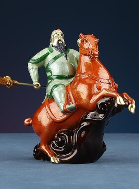 彩铜五虎上将关羽张飞赵云黄忠马超三国人物礼品工艺品