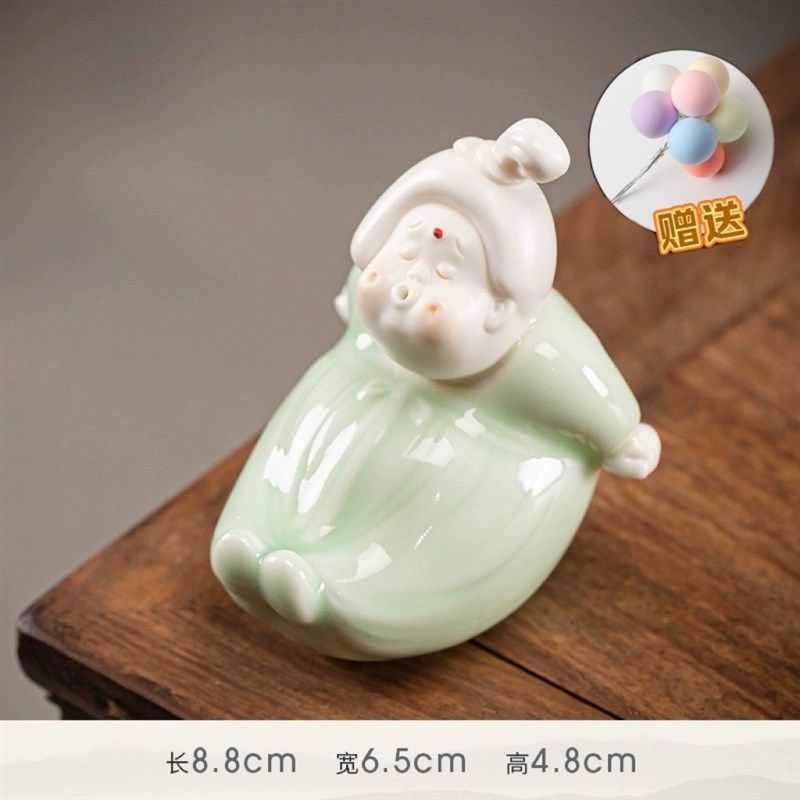 Creative lady palace tea pet boutique pen shelf tea set tea play tea ceremony love home