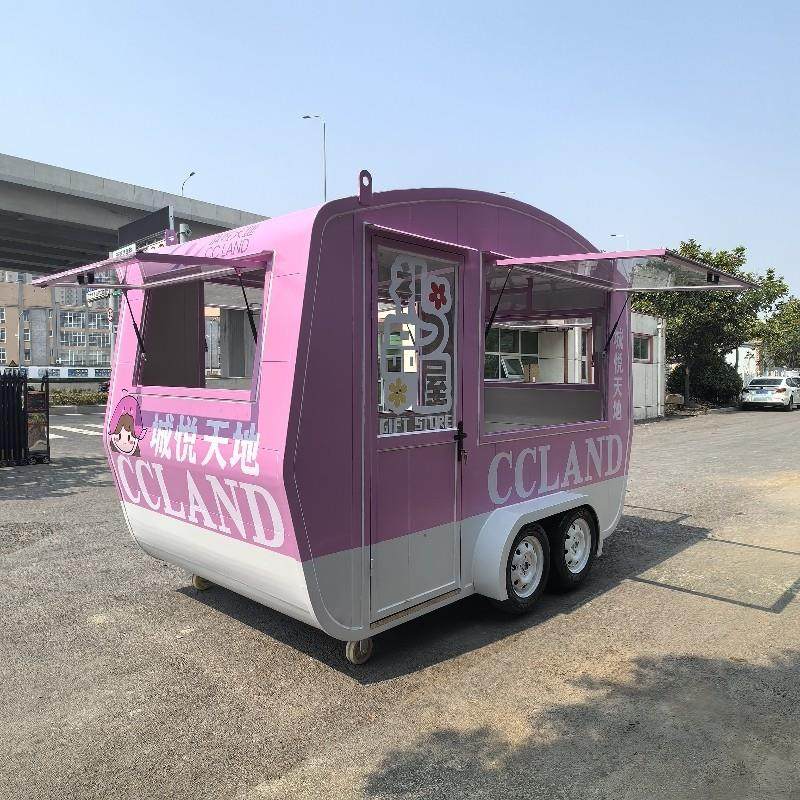 网红移动餐车户外多功能咖啡奶茶冰激凌车商场景区定制售卖小吃车,淘宝优惠券,粉丝福利购,淘宝优惠卷