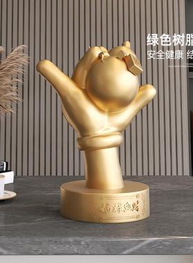 福禄双全葫芦桌面摆件客厅电视柜装饰品高级感小众乔迁开业礼物