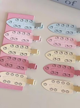 多巴胺可爱猫咪发夹女前额侧边碎发刘海夹一字无痕发夹鸭嘴夹发夹