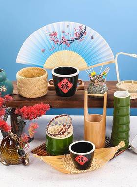 日式刺身装饰品摆件海鲜姿造盘饰点缀餐厅冷菜摆盘围边摆件高端