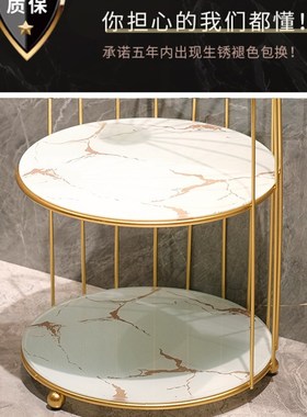 北欧轻奢鸟笼置物架网红梳妆台浴室桌面装饰摆件化妆品收纳整理盒