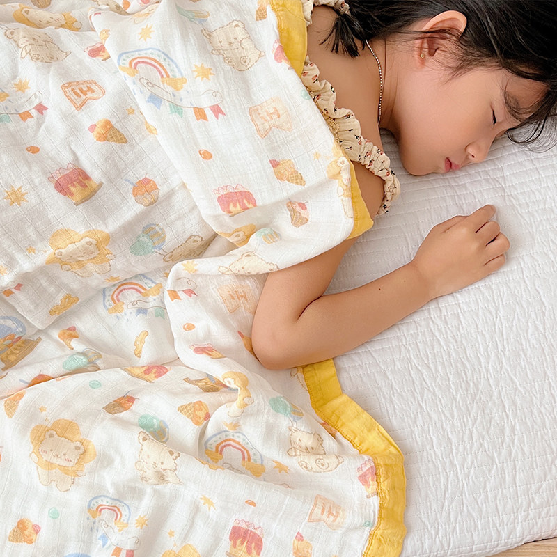 婴儿纱布夏凉被竹纤维盖毯儿童空调被子宝宝毛巾毯薄款.夏季幼儿,淘宝优惠券,粉丝福利购,淘宝优惠卷