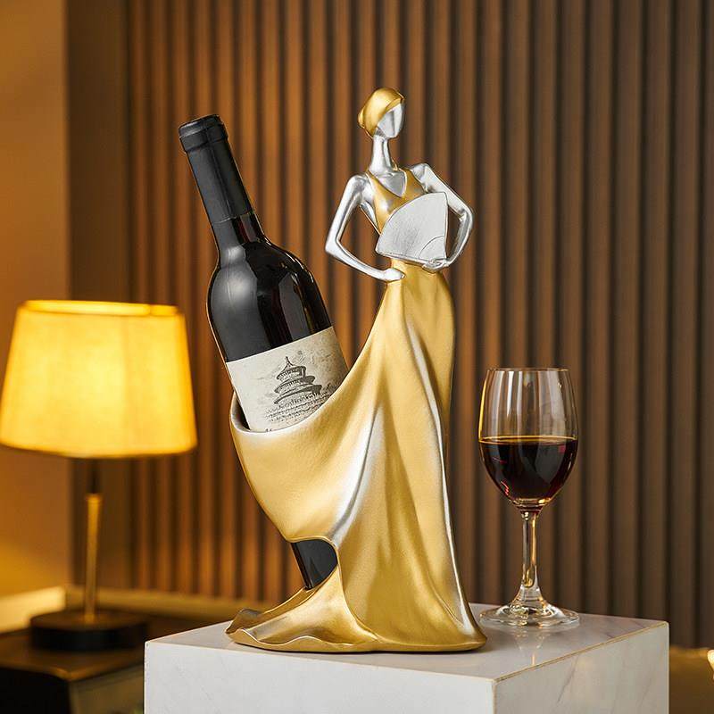 艺术客厅红酒架摆件轻奢高档酒柜电视柜玄关装饰品家居餐边柜摆设,淘宝优惠券,粉丝福利购,淘宝优惠卷