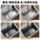 Slag-collecting thickened 5MM kitchen sink large single-slot 304 stainless steel sink household under-counter basin sink sink