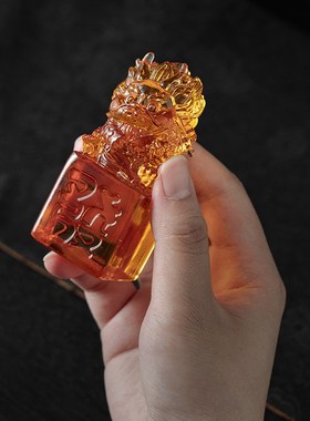 发财龙摆件琉璃工艺品家居客厅茶桌装饰品新居乔迁店铺开业礼品