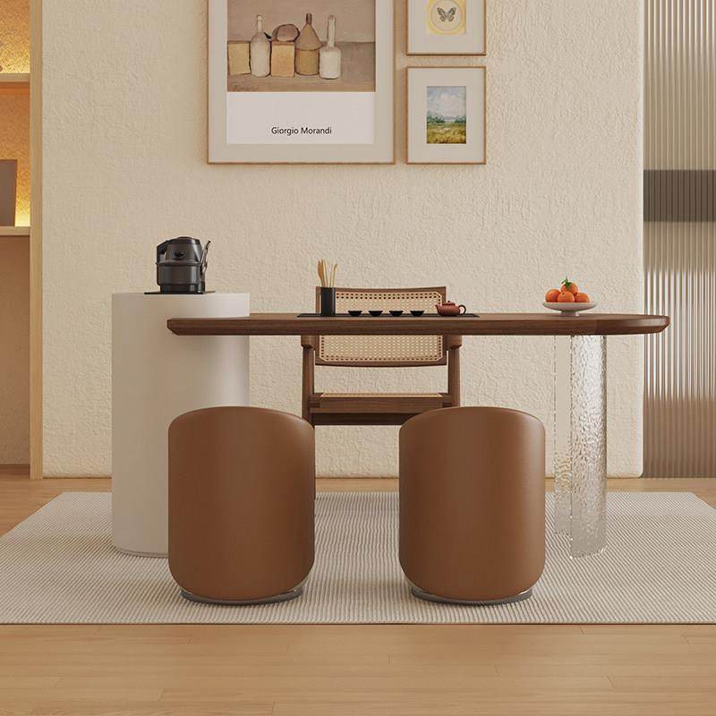 创意阳台小茶桌实木一体泡茶桌椅家用客厅办公室压克力悬浮小茶台,淘宝优惠券,粉丝福利购,淘宝优惠卷