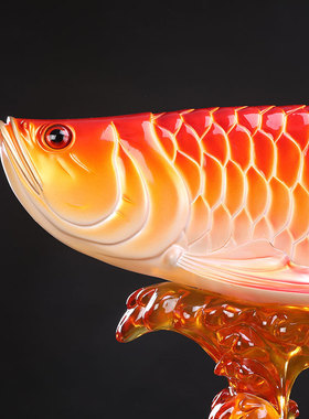 金龙鱼酒店饭f店大厅摆件乔迁公司收银台吧台前台装饰店铺开业礼