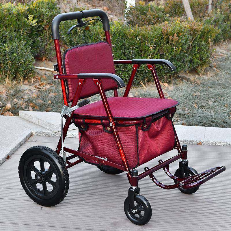 ZQ加宽加大老人手推车可坐可折叠老人购物车老年买菜小推车旅游散,淘宝优惠券,粉丝福利购,淘宝优惠卷