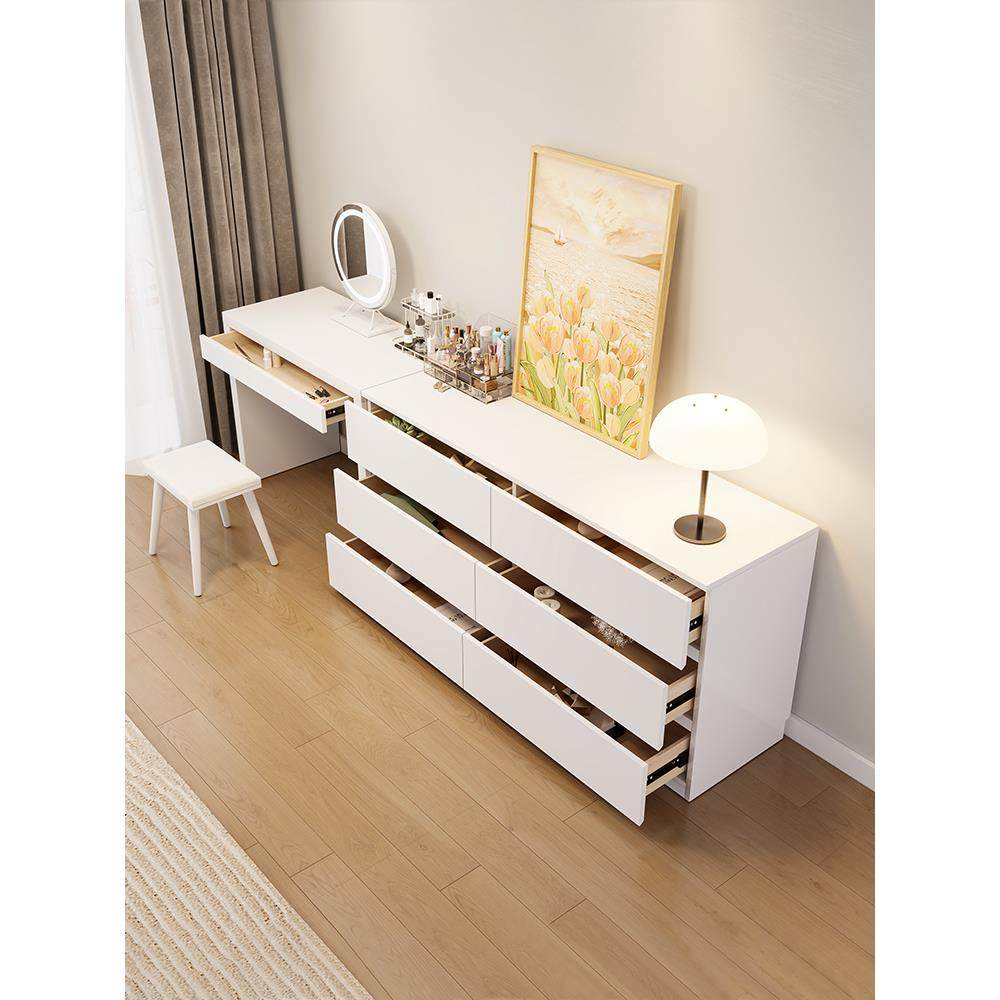 卧室大容量收纳五六八斗柜梳妆台一体组合现代简约床尾抽屉柜,淘宝优惠券,粉丝福利购,淘宝优惠卷