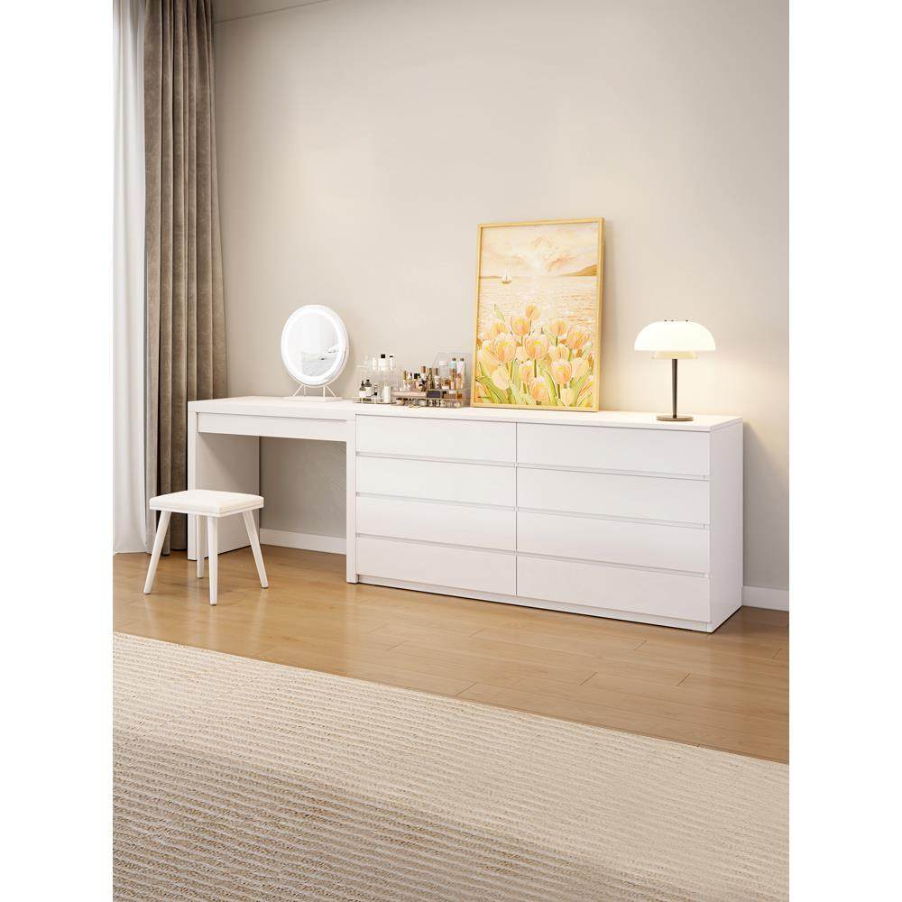 卧室大容量收纳五六八斗柜梳妆台一体组合现代简约床尾抽屉柜,淘宝优惠券,粉丝福利购,淘宝优惠卷