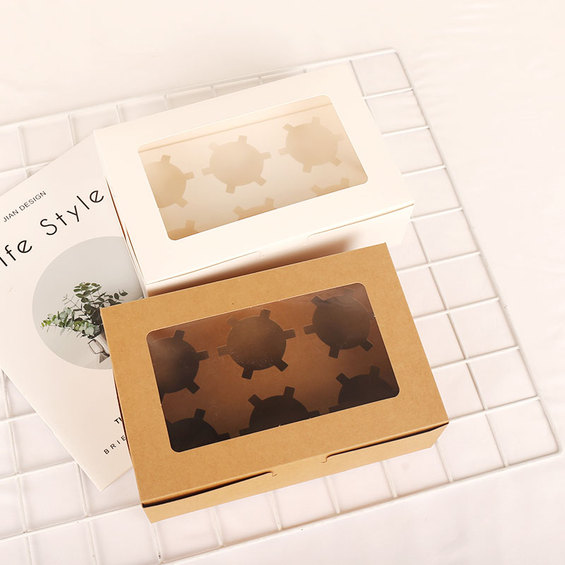 雪媚娘杯子纸杯蛋糕打包盒1 2    粒马芬盒木糖杯蛋挞盒子 - 图3