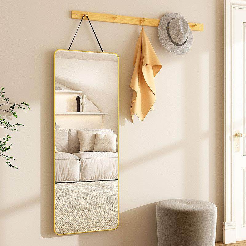 新款换鞋凳穿衣镜挂绳全身镜挂衣架一体贴墙壁挂玻璃镜子玄关家用,淘宝优惠券,粉丝福利购,淘宝优惠卷