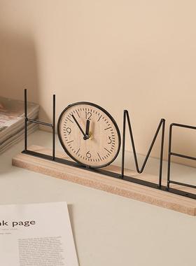 手工创意电视柜装饰摆件家居客厅卧室玄关酒柜办公室桌面时钟摆设