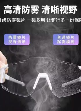 户外运动防雾骑行眼镜男款护目太阳镜防风防紫外线变色日夜两用女