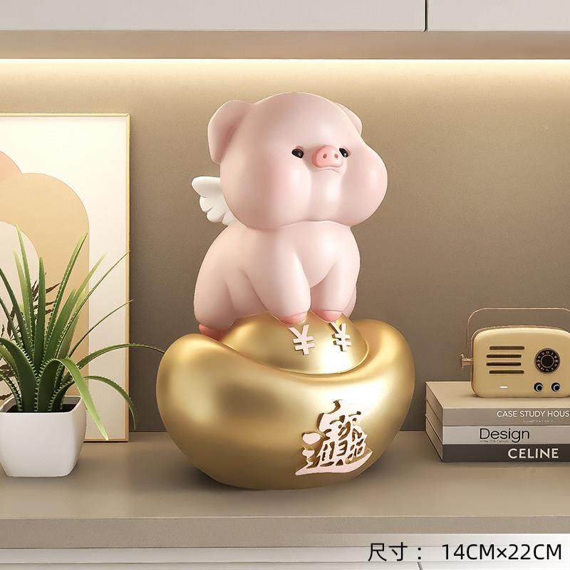 可爱元宝bk2407小电猪酒柜装饰品摆件存客钱罐厅柜玄关开业乔迁视,淘宝优惠券,粉丝福利购,淘宝优惠卷
