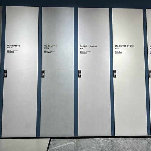 广东哑光瓷砖750x1q500客厅超白胚地砖餐厅素色微水泥墙砖超细干 - 图0