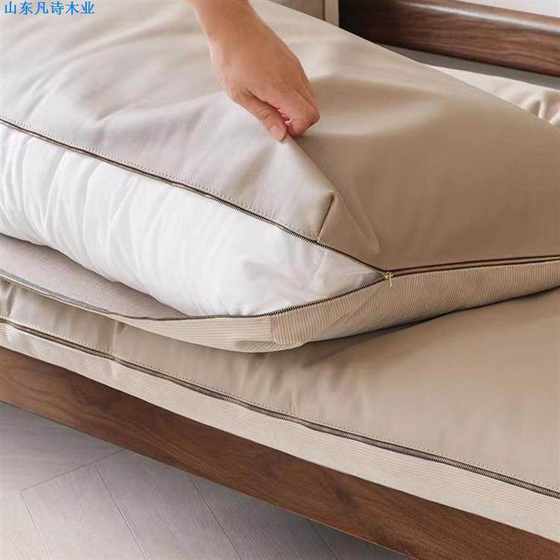 北欧樱桃木简约黑胡桃木白橡木客厅日式家居家具云朵实木布艺沙发,淘宝优惠券,粉丝福利购,淘宝优惠卷