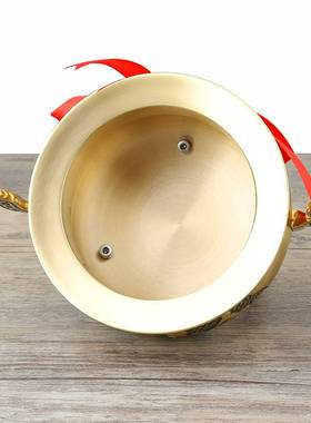 纯铜双耳招财金玉三脚炉铜鼎三足炉香薰炉家用供奉线香炉寺庙供炉