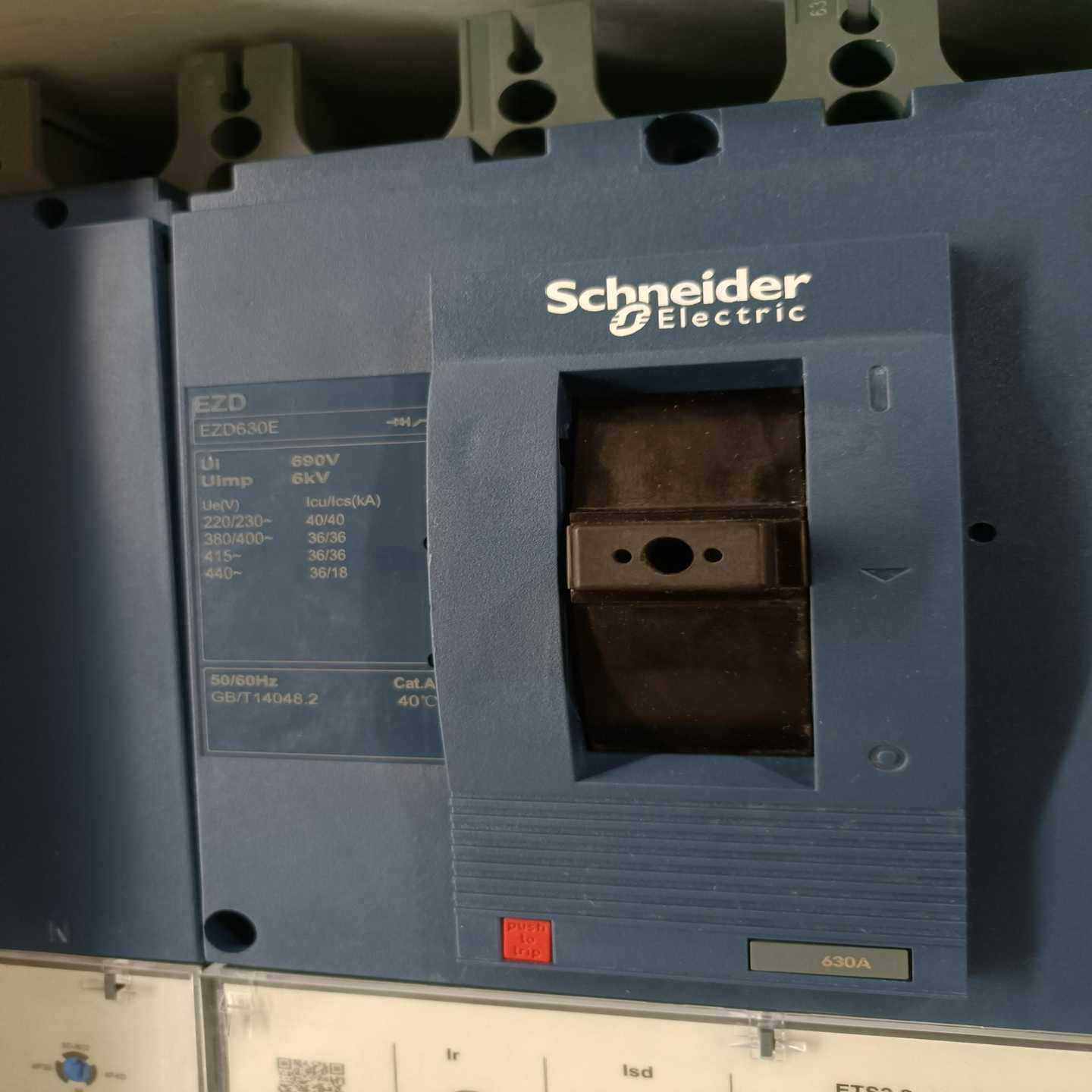 全新施耐德EZD630E4630K塑壳断路器--议价商品 - 图0