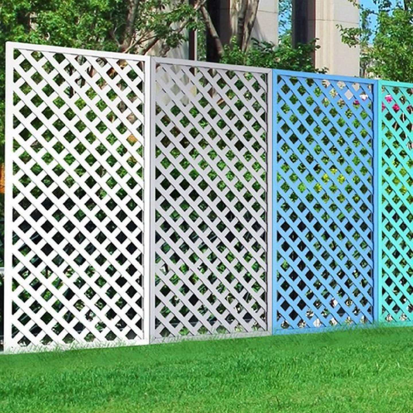 爬藤花壁挂网架网格栏杆片白色室外护阳台防腐木栅栏隔断花架围栏,淘宝优惠券,粉丝福利购,淘宝优惠卷