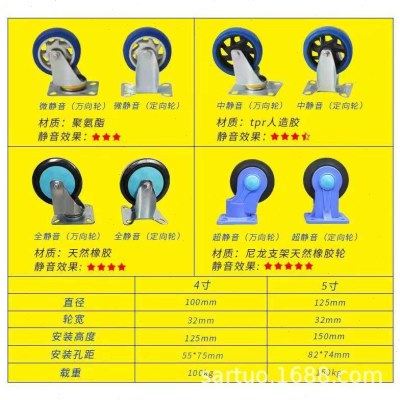 塑料手推车静音推车折叠拖车平板车仓库搬运车周转车拉货车小推车,淘宝优惠券,粉丝福利购,淘宝优惠卷