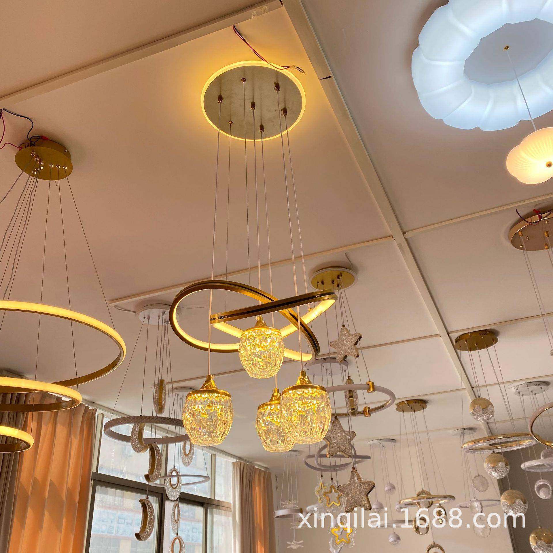 法式轻奢餐厅吊灯现代简约客厅灯2024新款网红装饰led灯中山灯具,淘宝优惠券,粉丝福利购,淘宝优惠卷