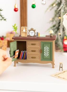 阿楹 高级法式微景观装饰摆件绿植干花圣诞节书桌房间艺术小礼物