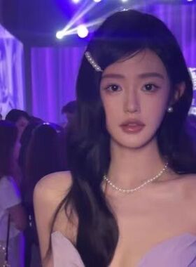 轻奢精致超仙ins风懒人纯欲珍珠发夹网红少女新款一字侧边夹子头