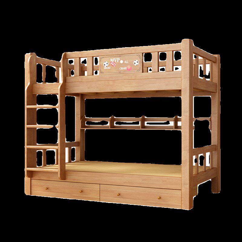 实木上下铺儿童床上下同宽平行床双层橡木床宿舍两层高低床子母床,淘宝优惠券,粉丝福利购,淘宝优惠卷