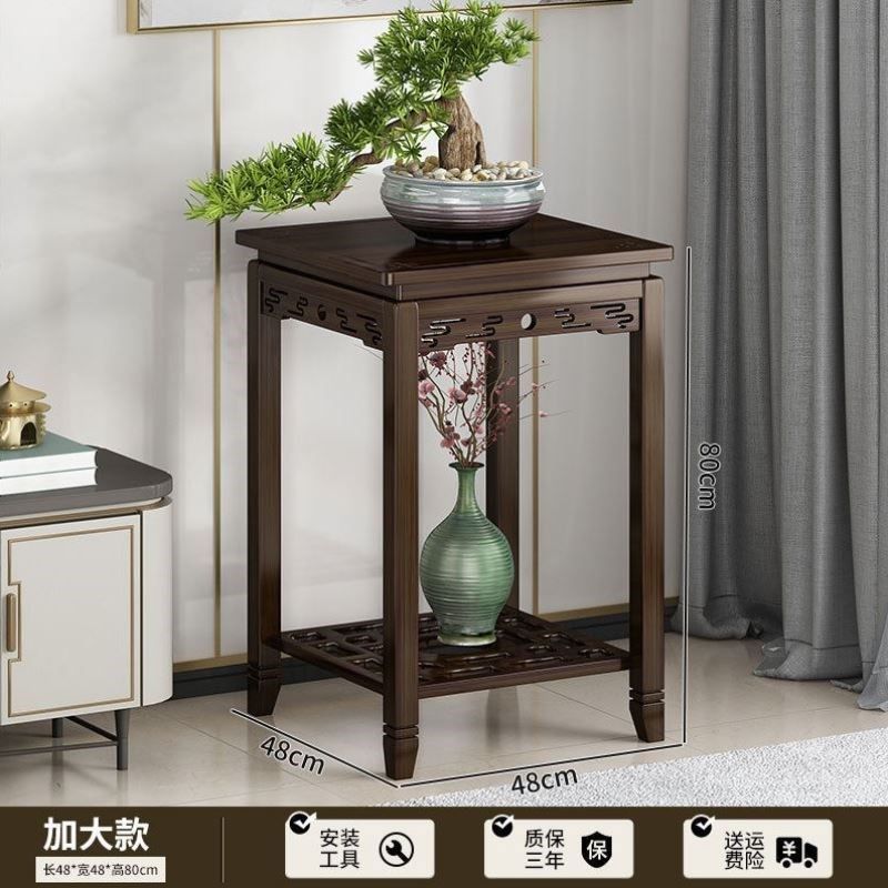 多功能花盆落地式中式架客厅花架子新款古董置物架新托架实木摆件,淘宝优惠券,粉丝福利购,淘宝优惠卷