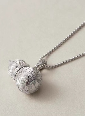 葫芦项链精致小众设计福禄吊坠大气简约气质秋冬新款毛衣链女款