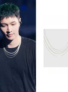 张艺兴同款涟漪系列蛇骨链时尚百搭高级感简约个性潮流气质独特