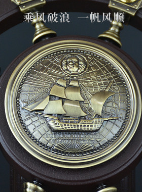 领航舵摆件舵手船舵航海舵办公室桌面装饰品开业礼品送领导客户