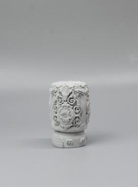 清水混凝土摆件浮雕柱石墩水泥工艺品造景扩香石道具摆件FZ352