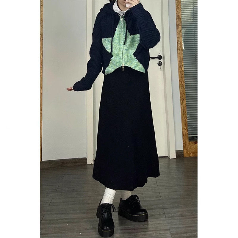 大码梨形身材毛呢秋冬显瘦胖mm遮胯遮肚子中长款a字裙,淘宝优惠券,粉丝福利购,淘宝优惠卷