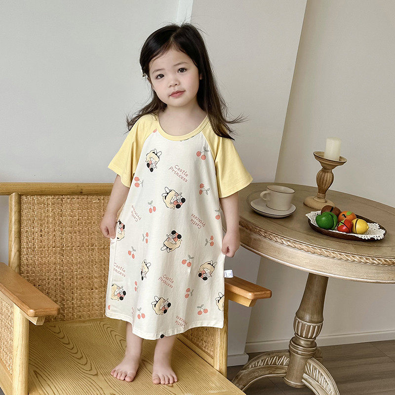 睡裙儿童夏款宝宝可爱防踢夏季薄款女孩夏纯棉公主睡衣,淘宝优惠券,粉丝福利购,淘宝优惠卷