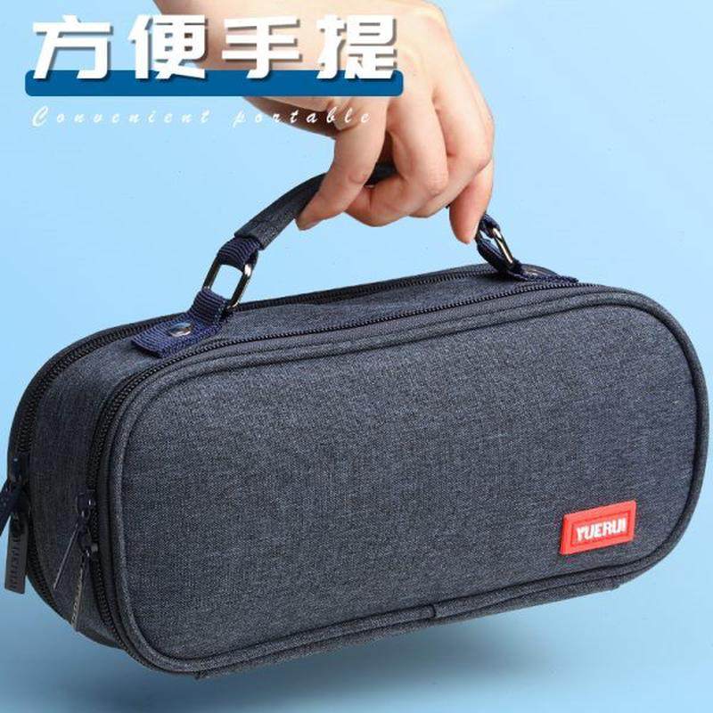 小学生铅笔袋三帆布男孩子大容量笔盒超学生层文具盒笔袋男拉链高,淘宝优惠券,粉丝福利购,淘宝优惠卷