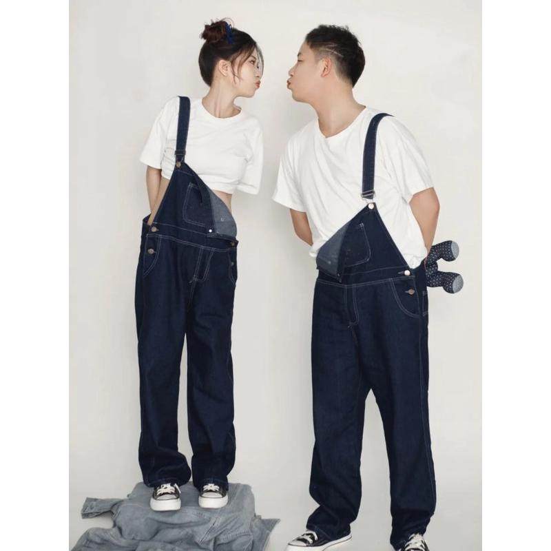 孕妇照片服装情侣装牛仔背带裤孕妇情侣夫妻拍照主题服装,淘宝优惠券,粉丝福利购,淘宝优惠卷