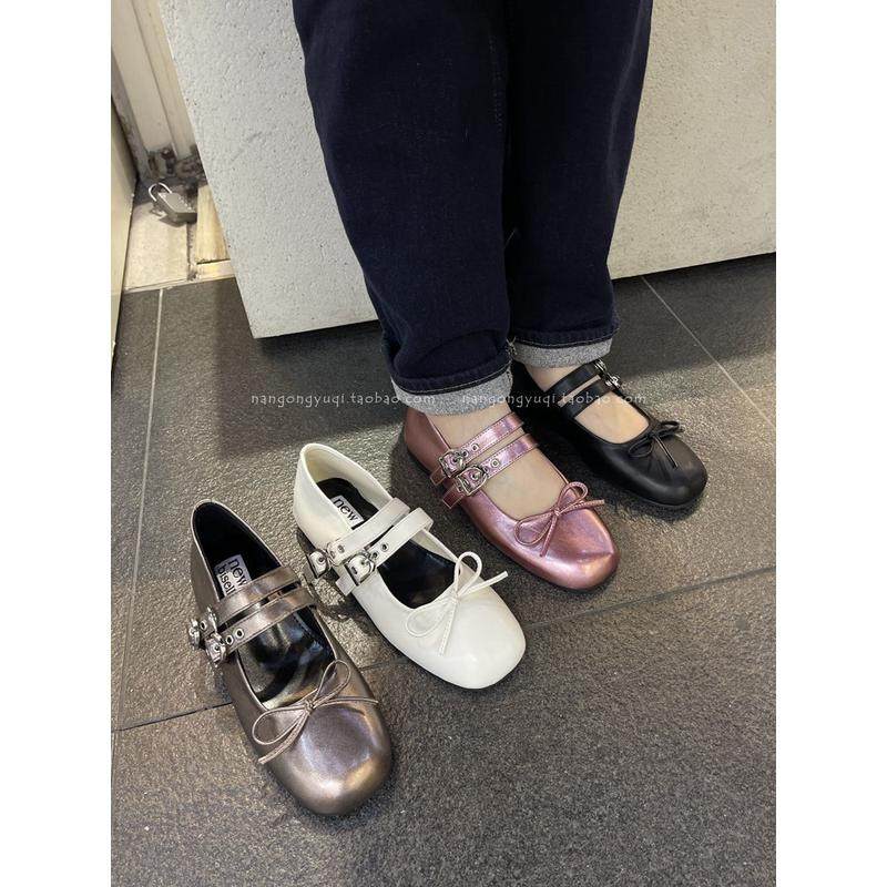 女鞋2024早春公主结扣浅口平底珍单鞋,淘宝优惠券,粉丝福利购,淘宝优惠卷
