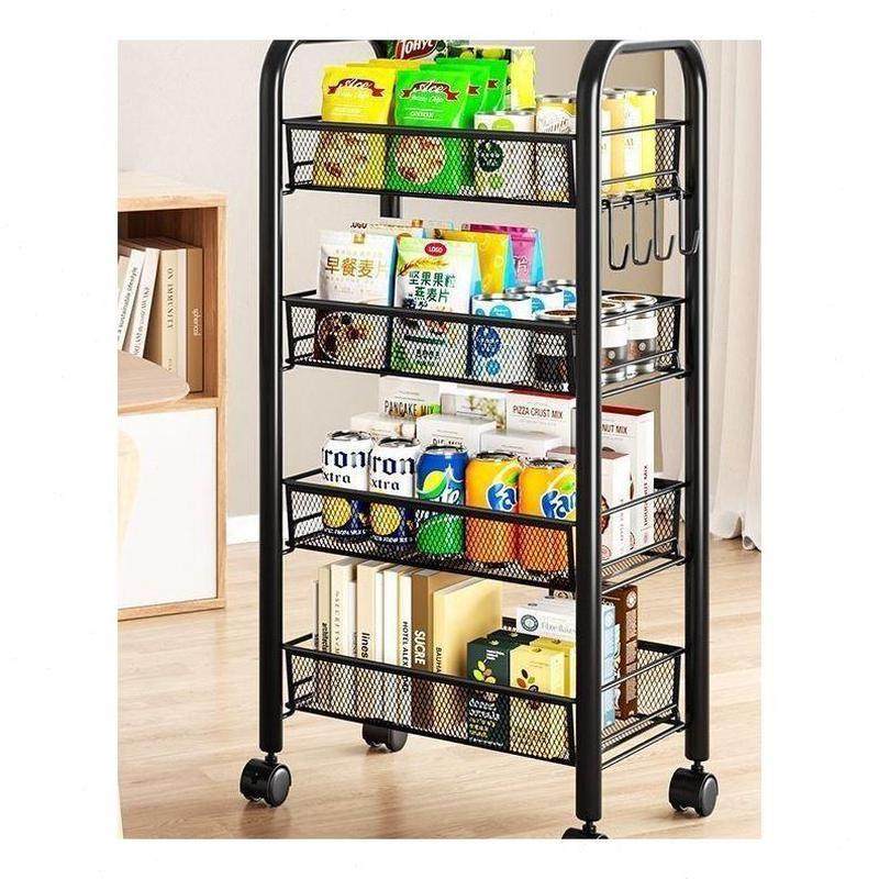 架子蔬菜收纳架带储物架烤箱架家用微波炉厨房置物架落地多层轮子,淘宝优惠券,粉丝福利购,淘宝优惠卷